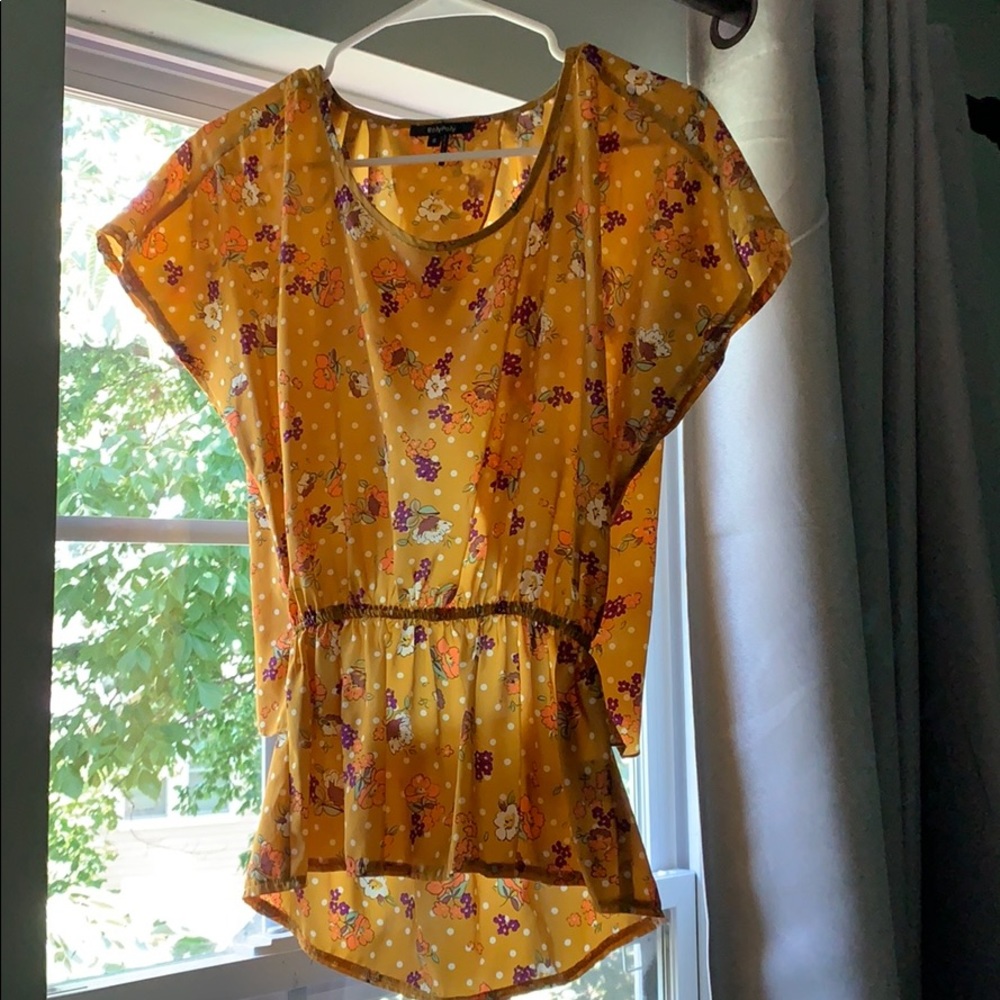 Yellow Floral Boutique Top